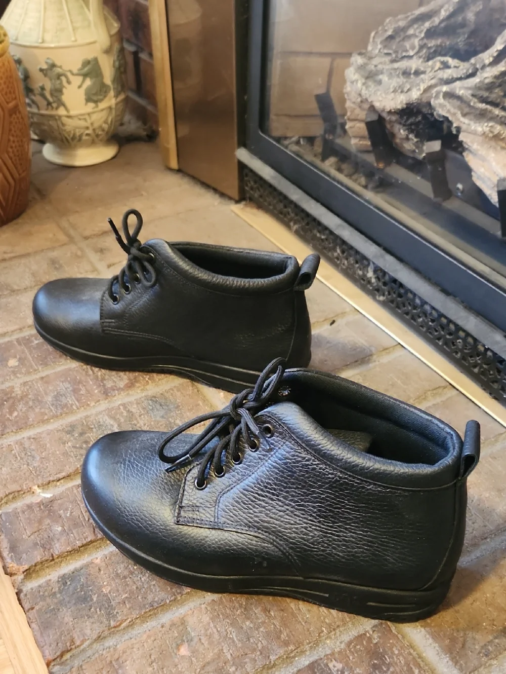 SAS Black Non Slip Work Chukka Lace-Up Boots Size 7.5 SAS Brand Hey Dude Inserts